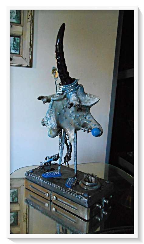 DEADLY DECORUM: Grimaster Figure(s): The 9th Wave Conductor - Original Sculpture (For Display Unit)