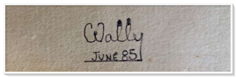 'Untitled' Lead Pencil Drawing of a Phantastical Animal 1985 - Human Centred Art by SA Artist Wally