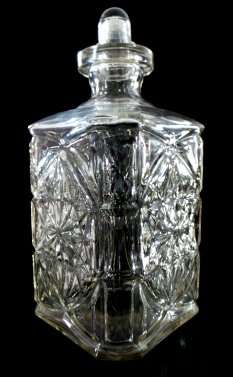 Large Glass Decanter with Peculiar Stopper - Functional Decor or simply for Display***