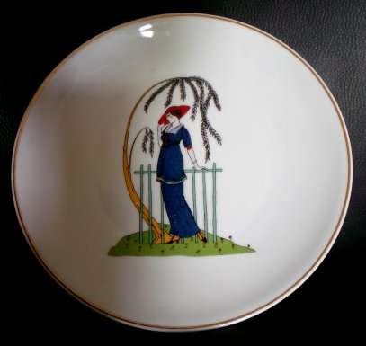 Collectible Ceramic Plate made in West Germany [Bavaria] - JWK - 1930 - 195mm in Diameter***