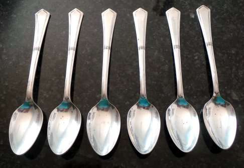 Six ANGORA Silver-Plated Teaspoons - Made in England - Priced to Fly*