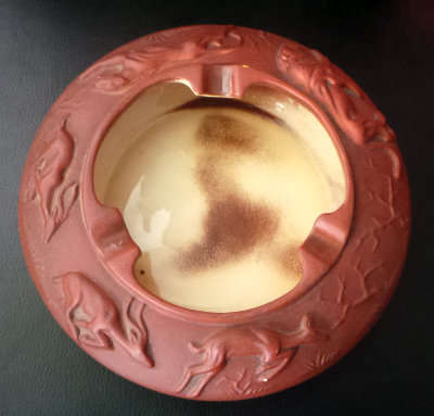 Kruger National Park Ashtray - Undated - Animal HUNTING SCENE ALL ROUND - BEAUTIFUL ITEM