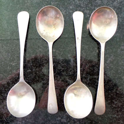 Stainless Nickel Silver Desert Spoons - See image***