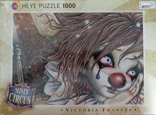 MISTY CIRCUS - Clown Puzzle - Victoria Frances - 1000 Pieces - BRAND NEW ITEM***