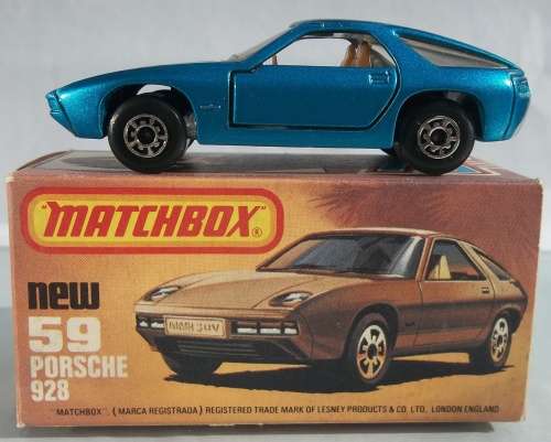 MATCHBOX Lesney Superfast #59 Porsche 928 - Vintage 1979 Made in England Die Cast Model