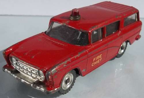 Dinky Nash Rambler Fire Chief 1968 Made in England Vintage Die Cast Fire Engine