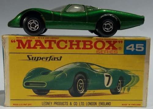 MATCHBOX Lesney Superfast #45 Ford Group 6 BOXED MADE IN ENGLAND DIE CAST