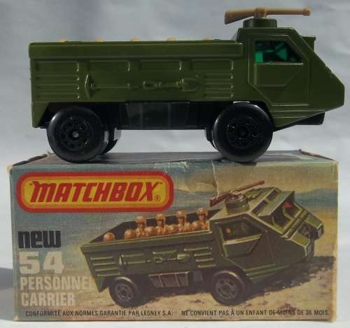 Matchbox Lesney Superfast #54 Personnel Carrier 1976 Vintage Made in England Boxed