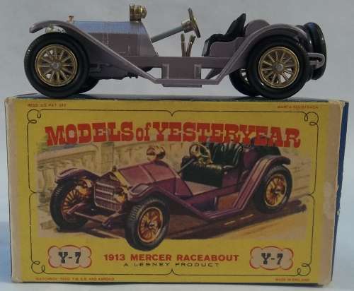 Matchbox Lesney Models of Yesteryear Y-7 1913 Mercer Raceabout Type 35J MINT & BOXED England