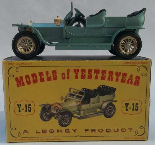 Matchbox Lesney Models of Yesteryear Y-15 Rolls Royce Silver Ghost MINT & BOXED VINTAGE
