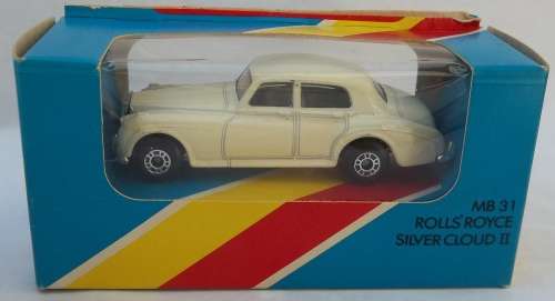 MATCHBOX Lesney Superfast #31 Rolls Royce Silver Cloud II Made in Macau 1986 BOXED