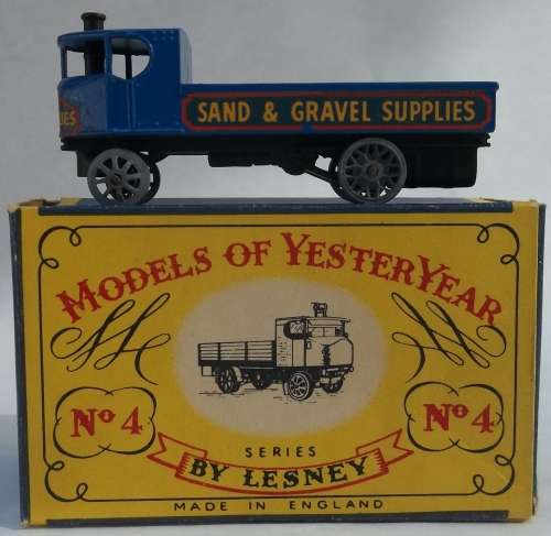 MATCHBOX Lesney Models Of Yesteryear No. 4 Sentinel Steam Wagon 62 YEARS OLD MINT & BOXED