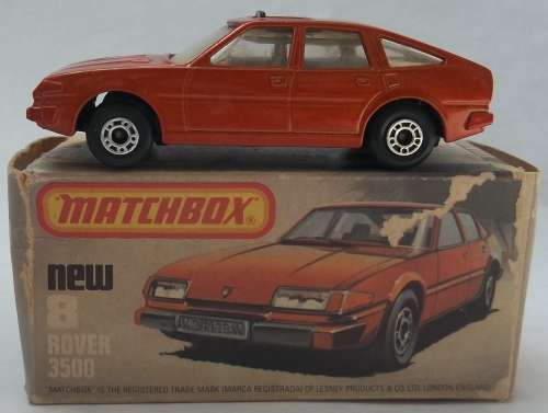 MATCHBOX Lesney Superfast #8 Rover 3500 Boxed Made in England 1981 Vintage