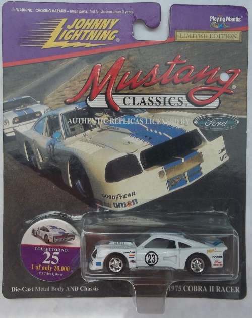 Johnny Lightning 1975 Ford Mustang Cobra II Racer 1998 Limited to 20 000 made Similar to Matchbox