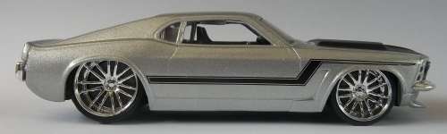 Hot Wheels 1/43 LARGER Scale 1970 Ford Mustang RUBBER TYRE Detailed Hotwheels MATCHBOX