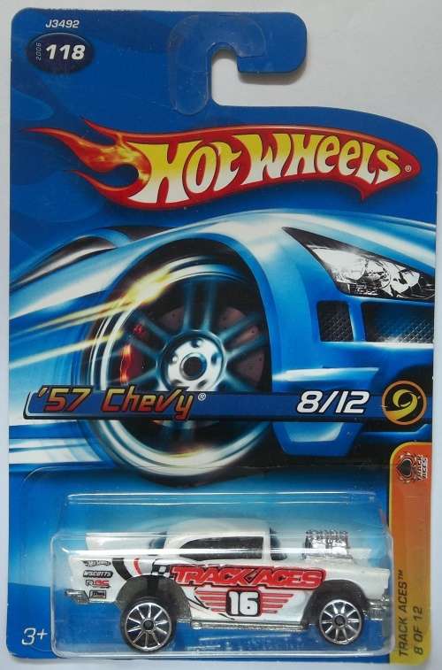 Hot Wheels Track Aces Chevy Bel Air 2006 HOTWHEELS - Matchbox Scale Model Car