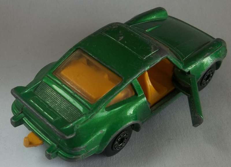 MATCHBOX Superfast #6 Porsche Turbo Vintage Model Made in England 1979 GREEN VARIANT