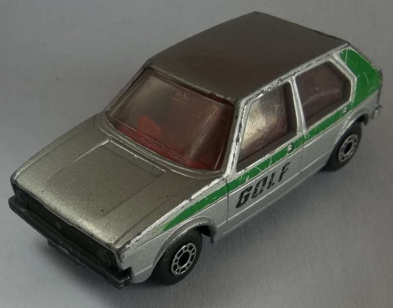 Matchbox Lesney SUPERFAST #7 VW Volkswagen Golf RARE SILVER VARIATION - WITH STANDARD ROOF England