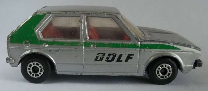 Matchbox Lesney SUPERFAST #7 VW Volkswagen Golf RARE SILVER VARIATION - WITH STANDARD ROOF England