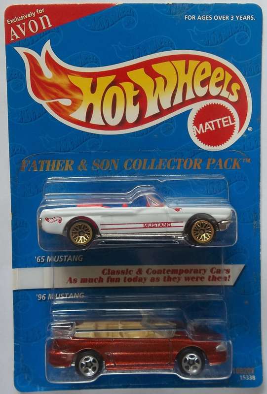 Hot Wheels 1965 Ford Mustang & 1996 Mustang (Avon Exclusive) HOTWHEELS 1996 MODEL