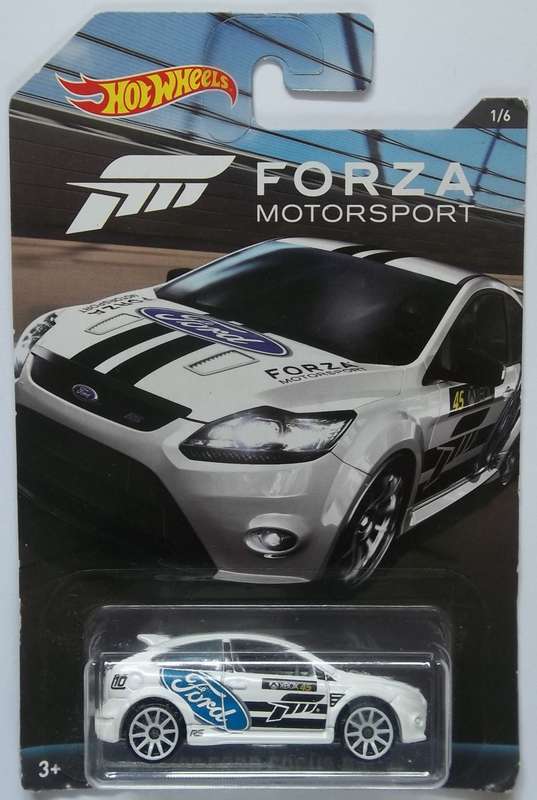 Hot Wheels Ford Focus (Forza Motorsport Series) Great card art HOTWHEELS Like Matchbox