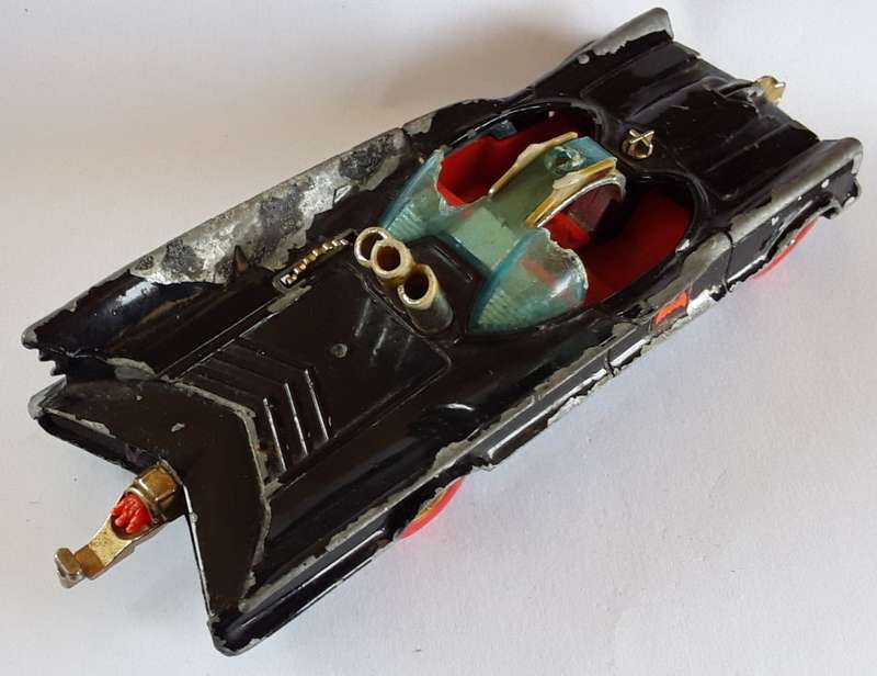 Corgi BATMOBILE (Red Wheels Variation) Made in England 1970's Model Vintage Die Cast CORGI BATMAN