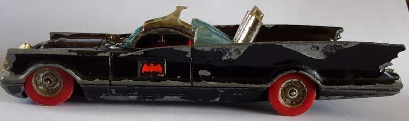 Corgi BATMOBILE (Red Wheels Variation) Made in England 1970's Model Vintage Die Cast CORGI BATMAN