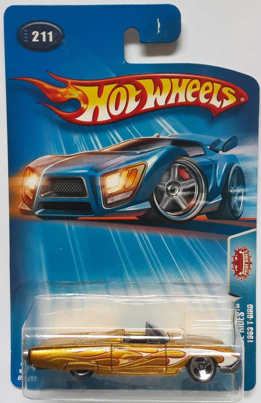 Hot Wheels 1963 Ford Thunderbird Made in 2004 Matchbox Scale Model Metal Base HOTWHEELS