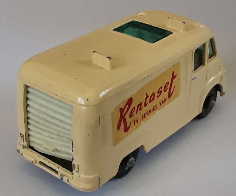 Matchbox Lesney 1-75 Series Regular Wheels #62 TV Service Van RENTASET DECALS 1961 Vintage