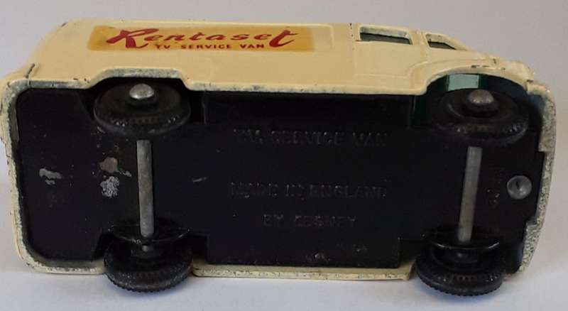 Matchbox Lesney 1-75 Series Regular Wheels #62 TV Service Van RENTASET DECALS 1961 Vintage