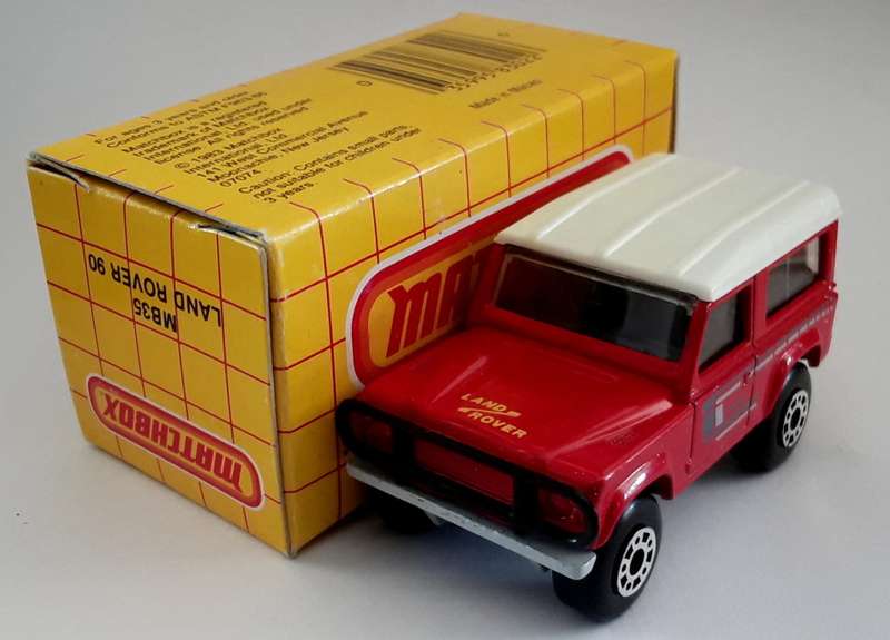 Matchbox #35 Land Rover 90 Produced in 1983. Mint Boxed 39 year old collectable