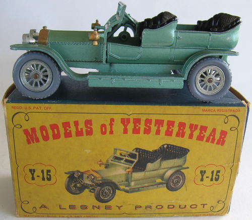 Matchbox Lesney Models Of Yesteryear Y-15 Rolls Royce Silver Ghost 1906 BOXED MADE IN ENGLAND