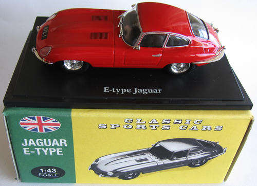 JAGUAR E TYPE 1:43 SCALE DIE CAST MODEL BOXED