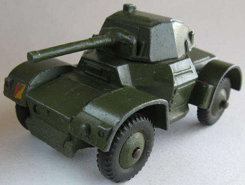 Dinky #670 Armoured Car - Military Model - Solid Die Cast Made in England - Vintage