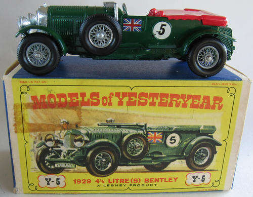 MATCHBOX Lesney Models Of Yesteryear Y-5 1929 4.5 Litre "Blower" BENTLEY RACING