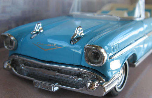 BOXED Dinky DY - 027/B Chevrolet Bel Air Convertible DINKY