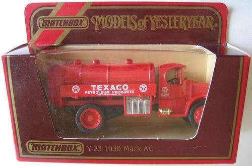 TEXACO PETROL Matchbox Lesney Models of Yesteryear Y-23 1930 Mack AC BOXED