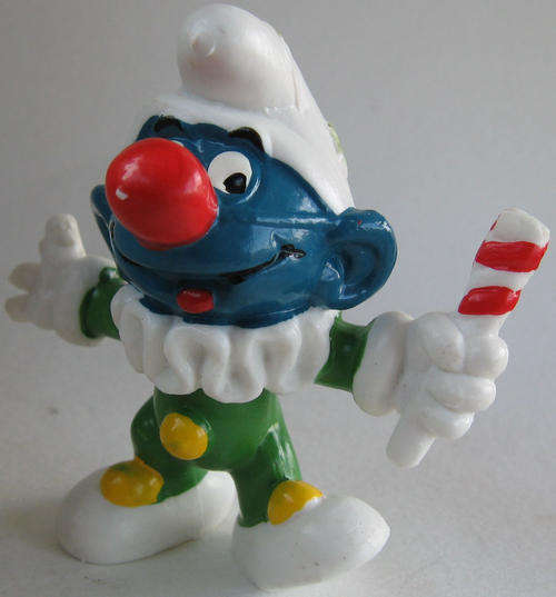 JESTER CLOWN SMURF 1977SMURFS - Peyo Schleich vintage collectable toy FIGURE