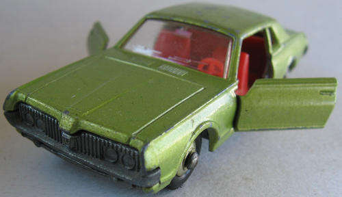 Matchbox Lesney 1-75 Series Regular Wheels #62 Mercury Cougar 1967 Die Cast Model