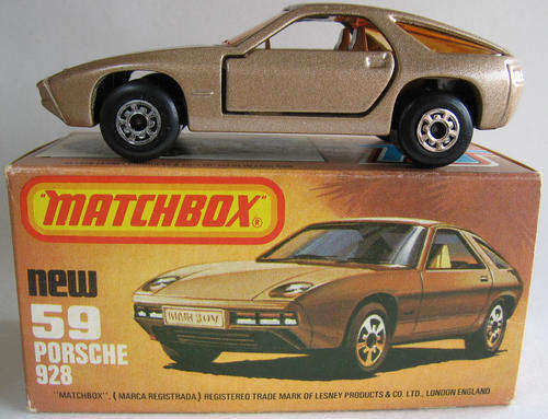 MATCHBOX Lesney Superfast #59 Porsche 928 - Vintage 1979 Made in England Die Cast Model