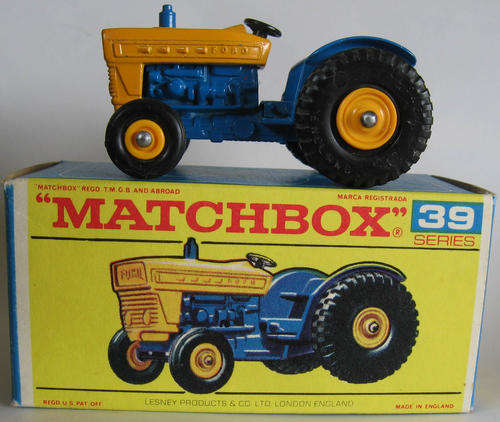 Matchbox Lesney Moko 1-75 Series Regular Wheels #39 FORD TRACTOR MODEL 1968 VINTAGE