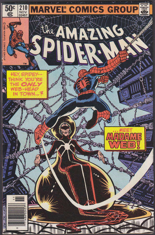 Amazing Spiderman #210 Marvel 1980 Comic Vintage Mint Condition MADAME WEB appearance