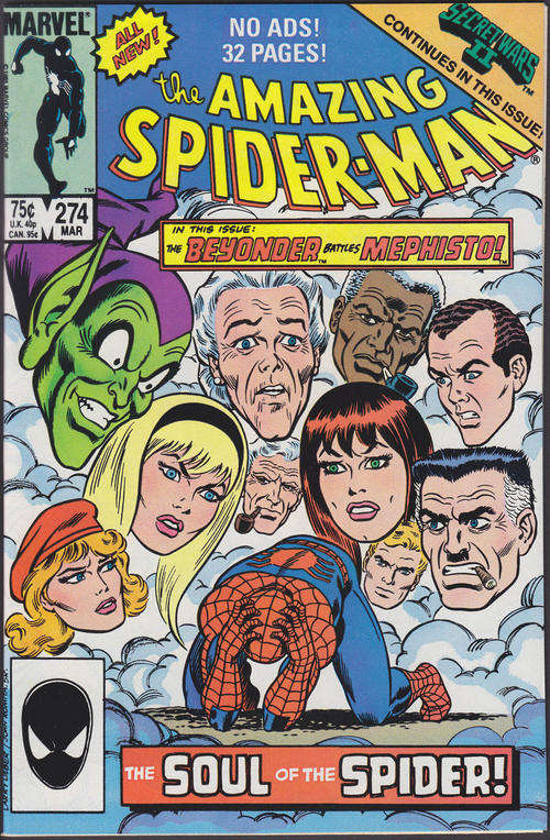 Amazing Spiderman #274 March 1986 Comic Vintage Mint Condition many characters appearance