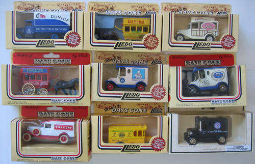 9 LLEDO MODEL CARS ALL BOXED 1983 Vintage Made in England Die Cast