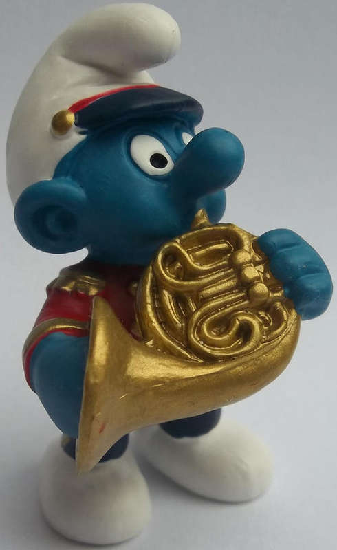 TUBA SMURF SMURFS 2001 VINTAGE - Peyo Schleich vintage collectable toy FIGURE
