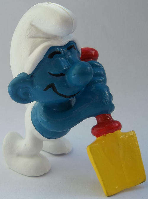 SPADE SMURF SMURFS Smurf 1980s SMURFS - Peyo Schleich vintage collectable toy FIGURE