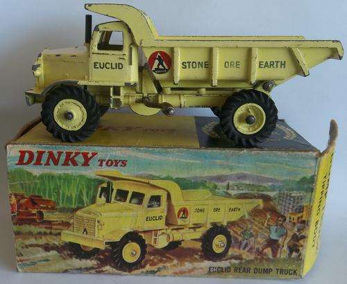 Dinky SUPER TOYS #965 Euclid Rear Dump Truck Made in England Vintage LARGE MODEL