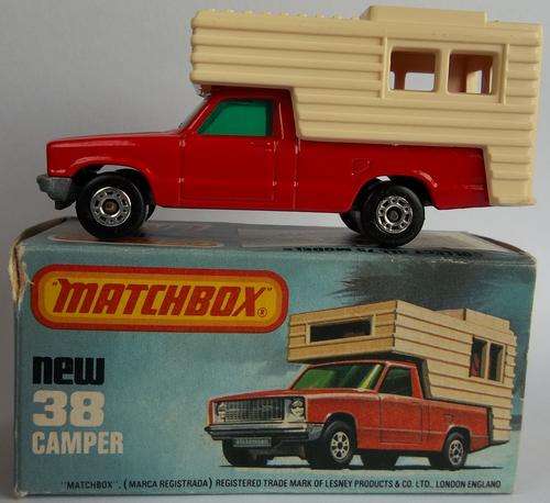 MATCHBOX Lesney Superfast #38 Ford Camper Boxed made in England Vintage