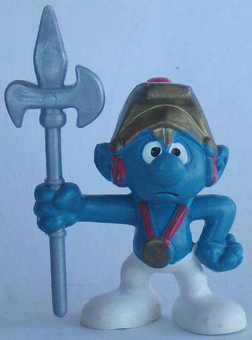 ROMAN SOLDIER SMURF !!! 1979 PEYO SCHLEICH VINTAGE More on Auction