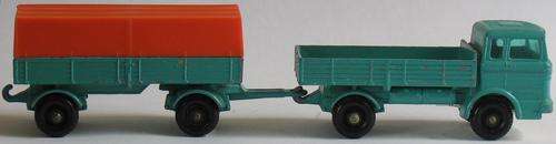 MATCHBOX Lesney 1-75 Series Regular Wheels (2 Models) #1 Mercedes Truck & #2 Mercedes Trailer